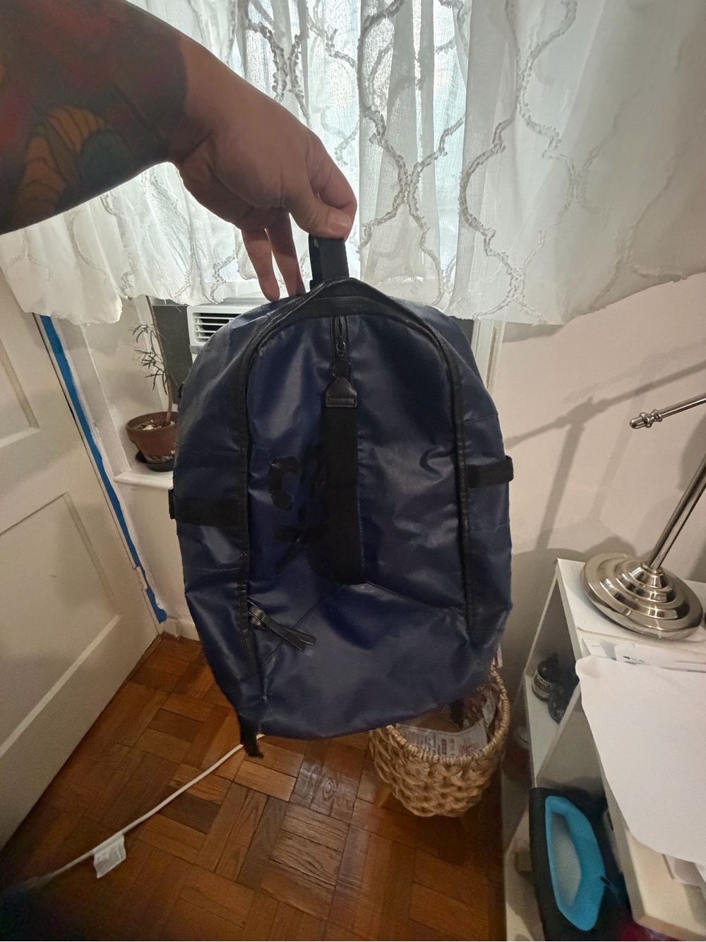 Y-3 backpack have sa peeling and wearing condition 5 out of 10